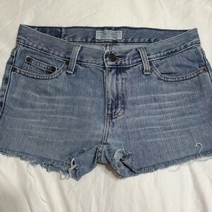 American Eagle Hipster Shorts Y2K Low Rise Super Short Denim 100% Cotton